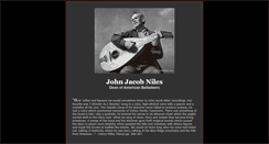 Desktop Screenshot of john-jacob-niles.com