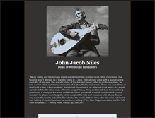 Tablet Screenshot of john-jacob-niles.com